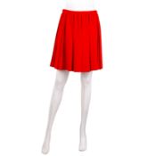 Miu Miu Red Pleat Skirt - Size 42
