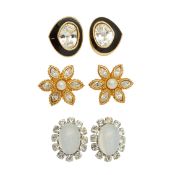 Christian Dior Clip On & Pierced Earring Collection