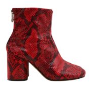 Maison Margiels Red Python Ankle Boot - Size 40
