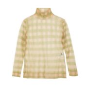 Fendi Green Lurex Check Mesh Top - Size 44