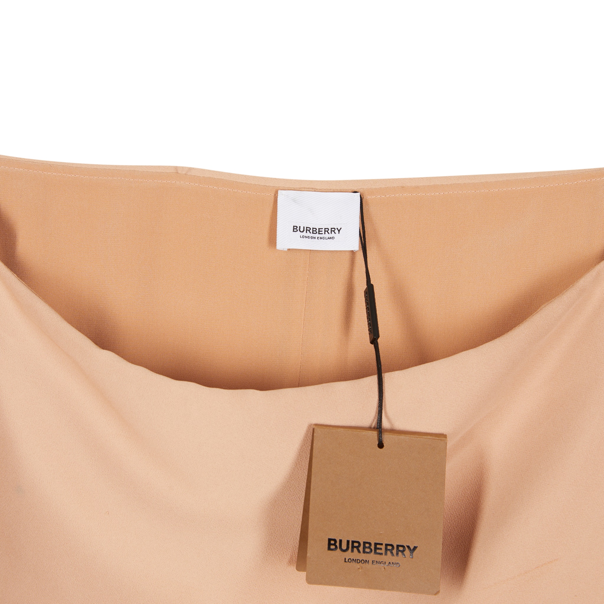 Burberry Nude Crepe Scarf Midi Dress - Image 3 of 3