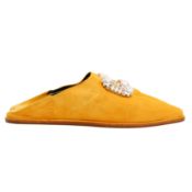 Roger Vivier Sunflower Embellished Mule - Size 37.5