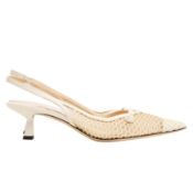 Jimmy Choo Cream Amita Slingback Pump - Size 38