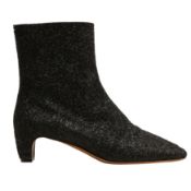 Maison Margiela Black Glitter Ankle Boot - Size 40