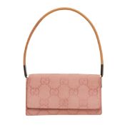 Gucci Pink GG Flap Shoulder Bag