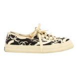 Chanel Black CC Flatform Sneaker