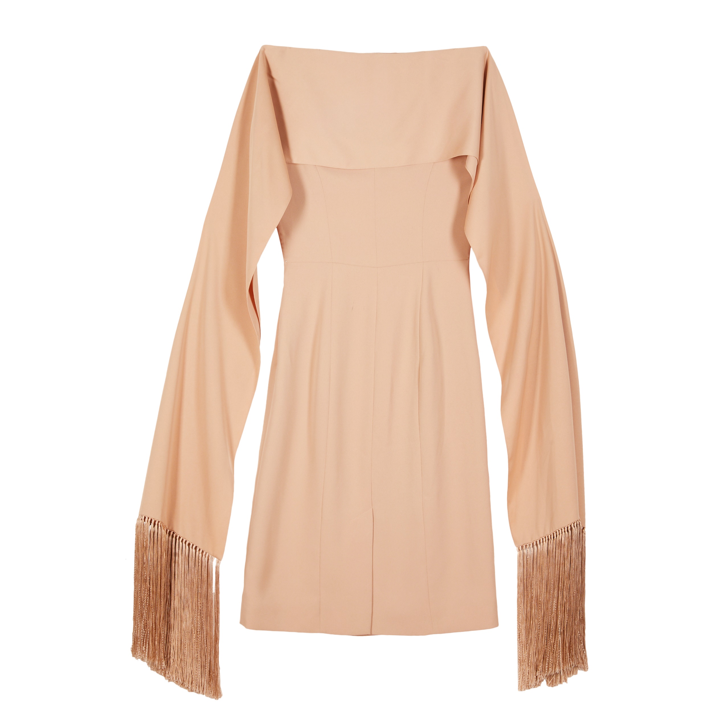 Burberry Nude Crepe Scarf Midi Dress - Image 2 of 3