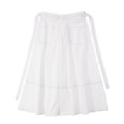 Marni White Poplin Belted Midi Skirt - Size 42