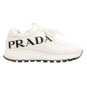Prada White Re Nylon Logo Sneaker - Size 36