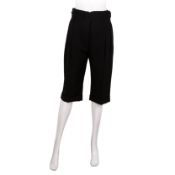 Saint Laurent Black Wool Capri Trouser - Size 38