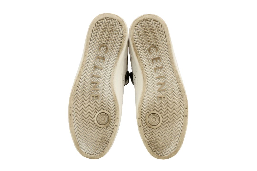 Celine White Lace Up Sneaker - Size 40 - Image 4 of 4