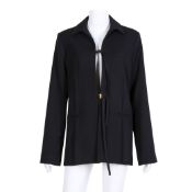 Jacquemus Black Le Raphia 'La Veste Amaro' Blazer - Size 36
