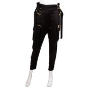 Balmain Black Tapered Cargo Trouser - Size 38