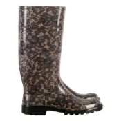 Dolce & Gabbana Black Lace Long Rain Boot - Size 39