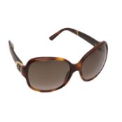 Gucci Brown Horsebit Round Sunglasses