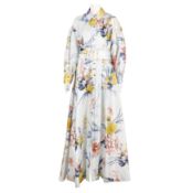 Ralph & Russo Floral Print Voluminous Maxi Dress - Size 40