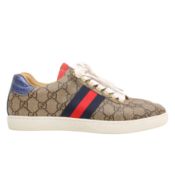 Gucci Brown GG Supreme Ace Sneaker - Size 37