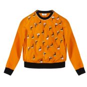 Fendi Burnt Orange Embellished Top - Size 36