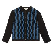 Fendi Black Pointelle Knit Cardigan - Size 40