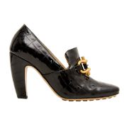 Bottega Veneta Black Mostra Heeled Loafer - Size 37