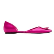 Roger Vivier Magenta Chips Strass D'Orsay Ballerina Flat - Size 39.5