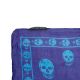 Alexander McQueen Royal Blue Skull Silk Scarf - Image 2 of 2