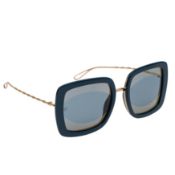 Elie Saab Petrol Blue Square Sunglasses
