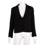 Miu Miu Black Crepe Evening Blazer - Size 44