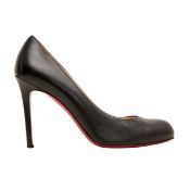 Christian Louboutin Black Simple Heeled Pump 100 - Size 40
