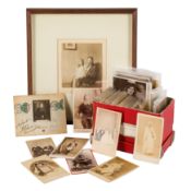 AN INTERESTING GROUP OF CARTE-DE-VISITE PORTRAITS, c.1860-1880