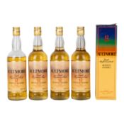 Aultmore 12 year old - 4 bottles Highland, Single Malt