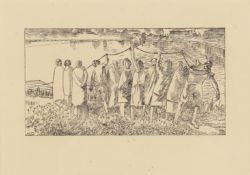 Sir Stanley Spencer (British, 1891-1959) July from A Chatto & Windus Almanack