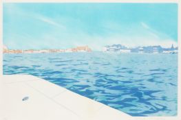 § Patrick Procktor R.A. (British, 1936-2003) View of Venice from the Lagoon