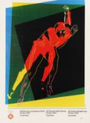 Andy Warhol (American, 1928-1987) Speed Skater (XIV Olympic Winter Games Sarajevo 1984)