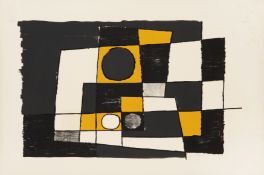 § James Hull (British, 1921-1990) Untitled (Black and Yellow)