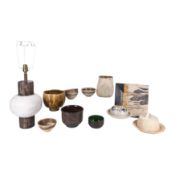 Various studio potters Collection of studio pottery