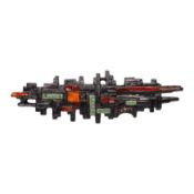 F. Sanchez for Perignem Ceramics, Belgium Brutalist wall plaque