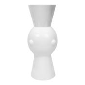 Olivier Gagnere (French b.1952) for Galerie Edition Limitee Paris 'Marly' faience vase in white