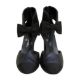 Chanel Metallic Navy CC Shoe Boot - Size 36.5 - Image 2 of 4
