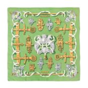 Hermes 'Ferronnerie' Silk Scarf