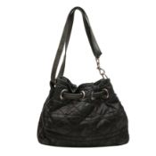 Christian Dior Black Drawstring Bag