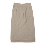 Chanel Stone Wool Crepe Corset Skirt - Size 38