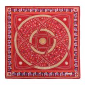 Hermes 'Donner La Main' Silk Scarf