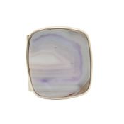 Chanel Purple Agate Cuff Bracelet