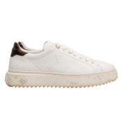 Louis Vuitton White Monogram Time Out Sneaker - Size 38.5