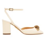 Charlotte Olympia Cream Two Part Heel Pump - Size 36