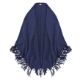 Badiali Blue Marl Cashmere Knit Wrap Shawl - Image 1 of 3
