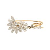 Burberry Floral Crystal Double Ring - Size M