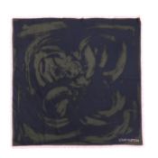Louis Vuitton Black Abstract Silk Scarf