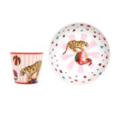 Hermes 'Circus' Cereal Bowl and Tumbler Set